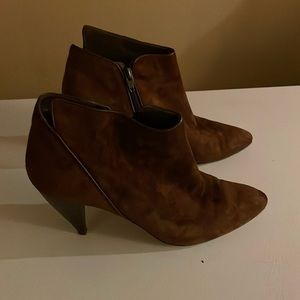 Brown Suede Booties